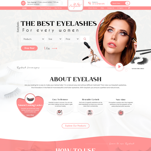 VirtuaLPainterさんのBranded Beauty needs a 2page web design Shopify themeデザイン