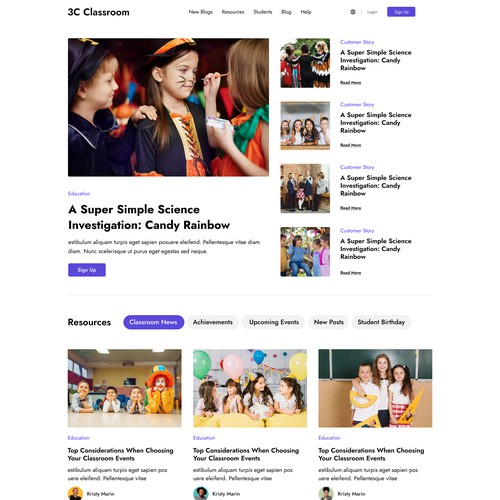 Web page design contest entry by Headol Creatives
