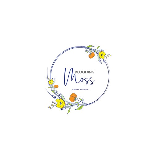 Floral Boutique Logo Design by moon.design