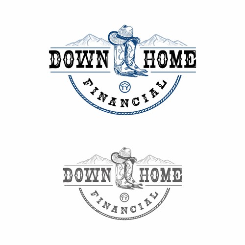 Country & Western logo appealing to rural Montana ranch and farm Design by Vic People Studio