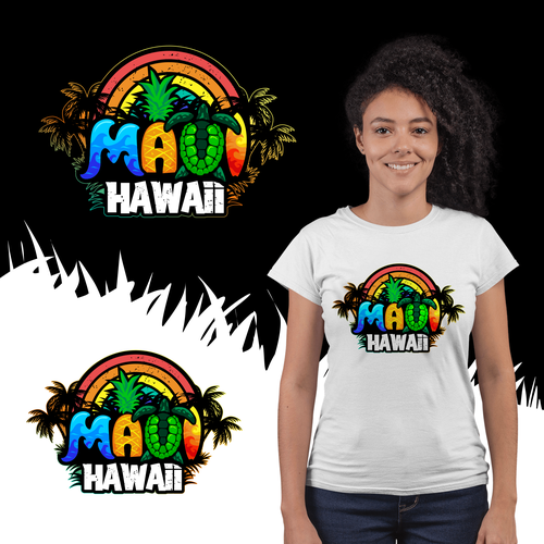 A t shirt design to appeal to travelers to maui hawaii Logo