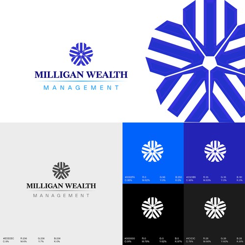 Simple elegant logo to attract clients for wealth manager Design by Wajahat_designs