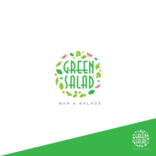 GREEN SALAD need his logo Design by Custom Logo Graphic