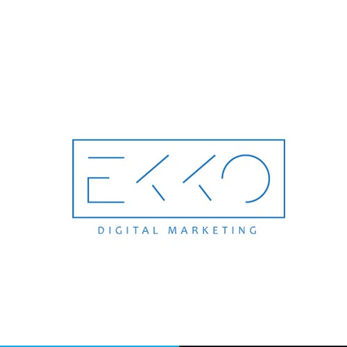 SIMPLE LOGO - ekko Letters then dm after Design by Austin Studios