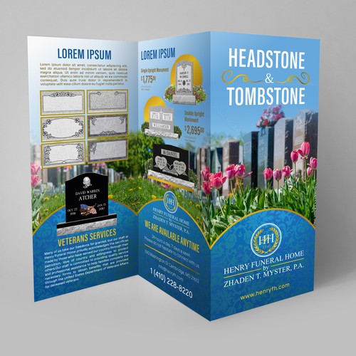 Design Headstone/Tombstone Brochure Réalisé par ArtBells