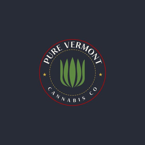 Cannabis Company Logo - Vermont, Organic Design von John3:16✅