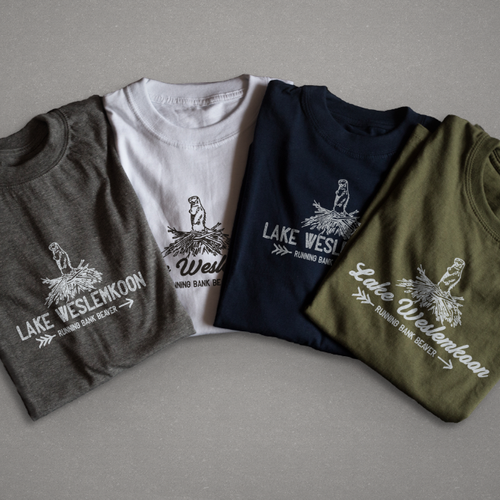 Create a vintage shirt design for summer cottagers