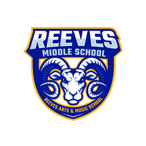 Rebrand our Middle School to the RAMS! Design by brint'X