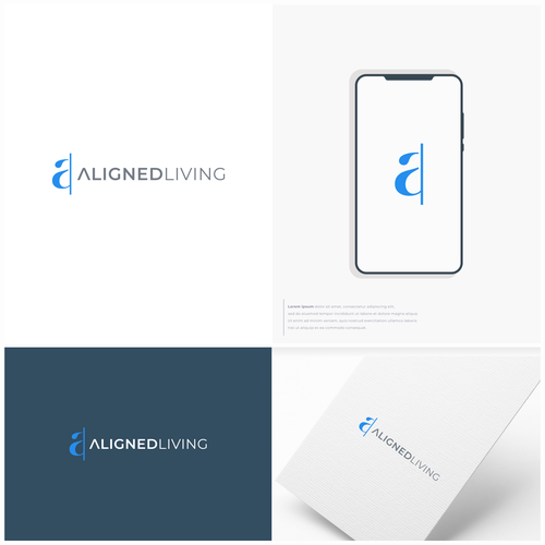 Modern yet simple logo. Think about how to play off of “aligned"- physical, mental, social health alignment Design by PATKIJING!