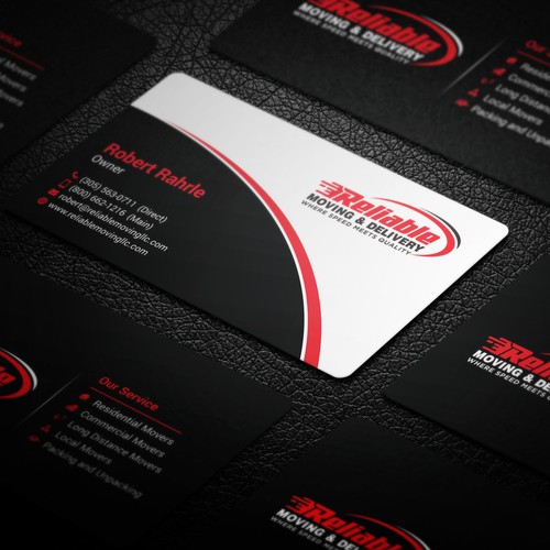 Business Card Design for Moving Company Diseño de GrapLink