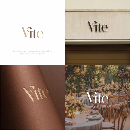 Luxury Service Brand related to weddings and high end events , main product is Digital invitations-ontwerp door Veselinova