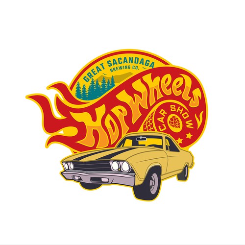 Colorful Car Show Logo Design réalisé par Vectorio®