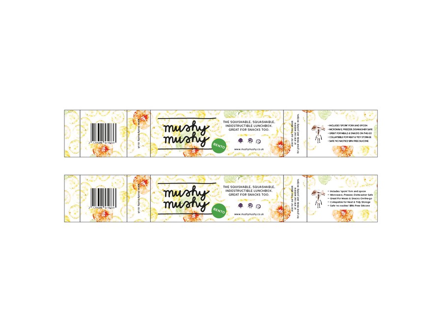 Create an Eye Catching Kids Bento Box Label Product label contest