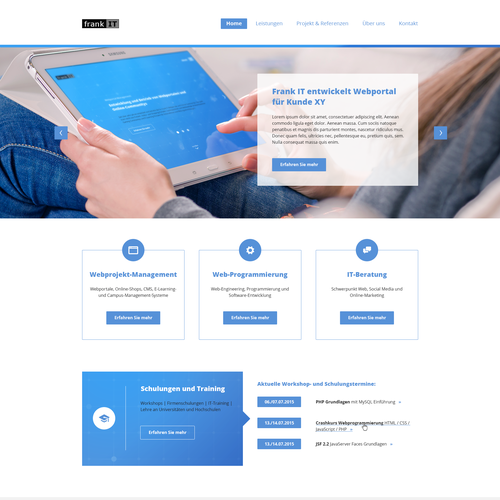 Web page design contest entry by fuchs@99