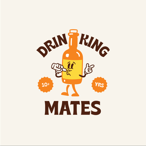 Design a funny, light-hearted company sports team logo for some party animals Diseño de phete