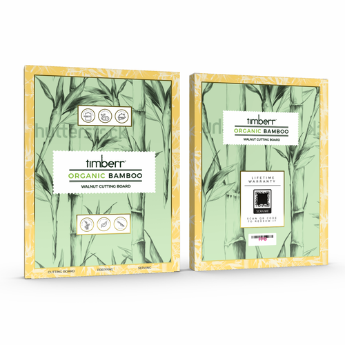 Diseño de Need an impressive packaging box design for a bamboo cutting board de a3+ Studio