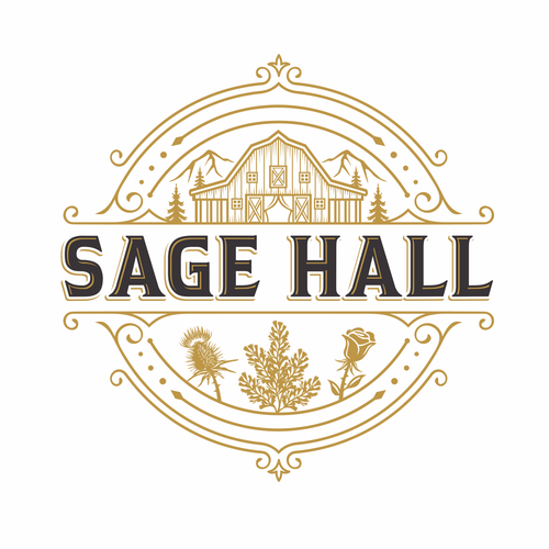 Sage Hall - Country Swing Dance & Wedding Venue Logo Design by IrfanSe