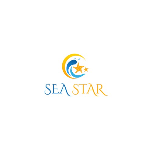 Design a beautiful, fun logo for our boat Sea Star Design by smitadesign