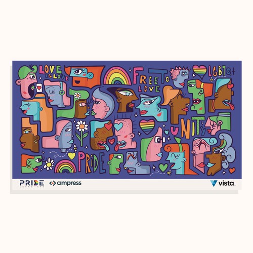 Virtual backgrounds for PRIDE month (multiple winners) Design von BrianCarreno™