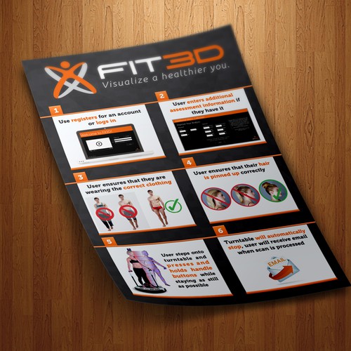 Fit3D Scan Preparation Poster Design by Plamen.me