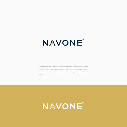 NavOne Logo - Sub Brand of NavPass.aero Design by Solusi Design