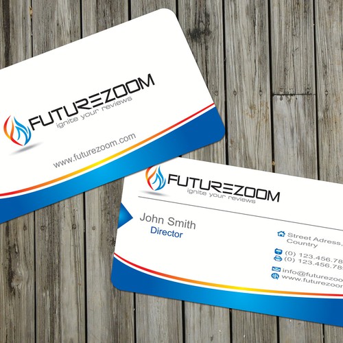 Business Card/ identity package for FutureZoom- logo PSD attached デザイン by jopet-ns