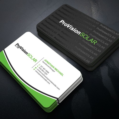 Solar Business Cards Design réalisé par Xclusive16