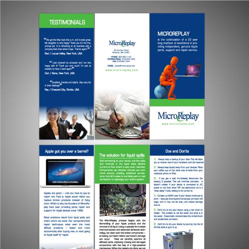 Help MicroReplay with a new brochure design Réalisé par magicball
