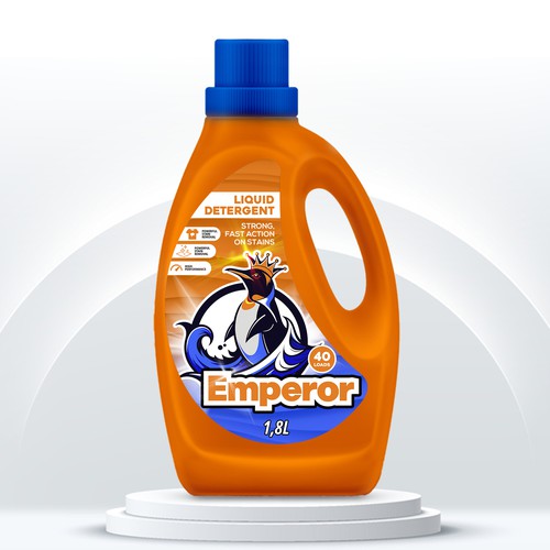 Label design for liquid detergent brand Design by Marcio Berdu