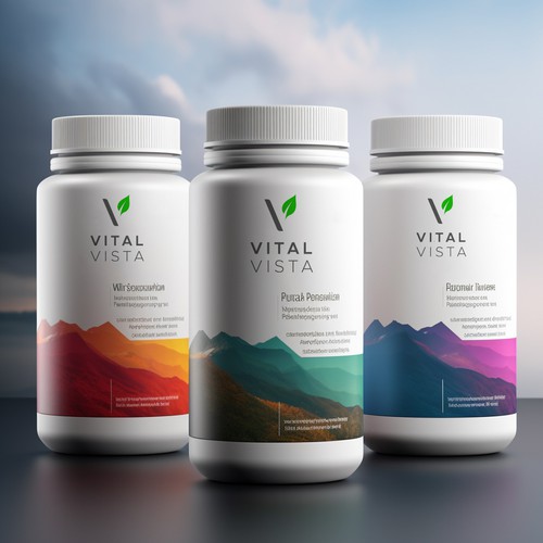 Create a transformative brand identity for Vital Vista Supplement Company Design by Sladoje