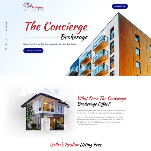 The concierge brokerage website Design von FuturisticBug