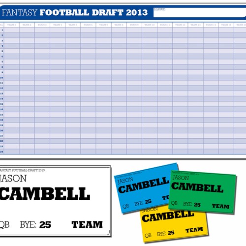 14 Best fantasy football draft board ideas