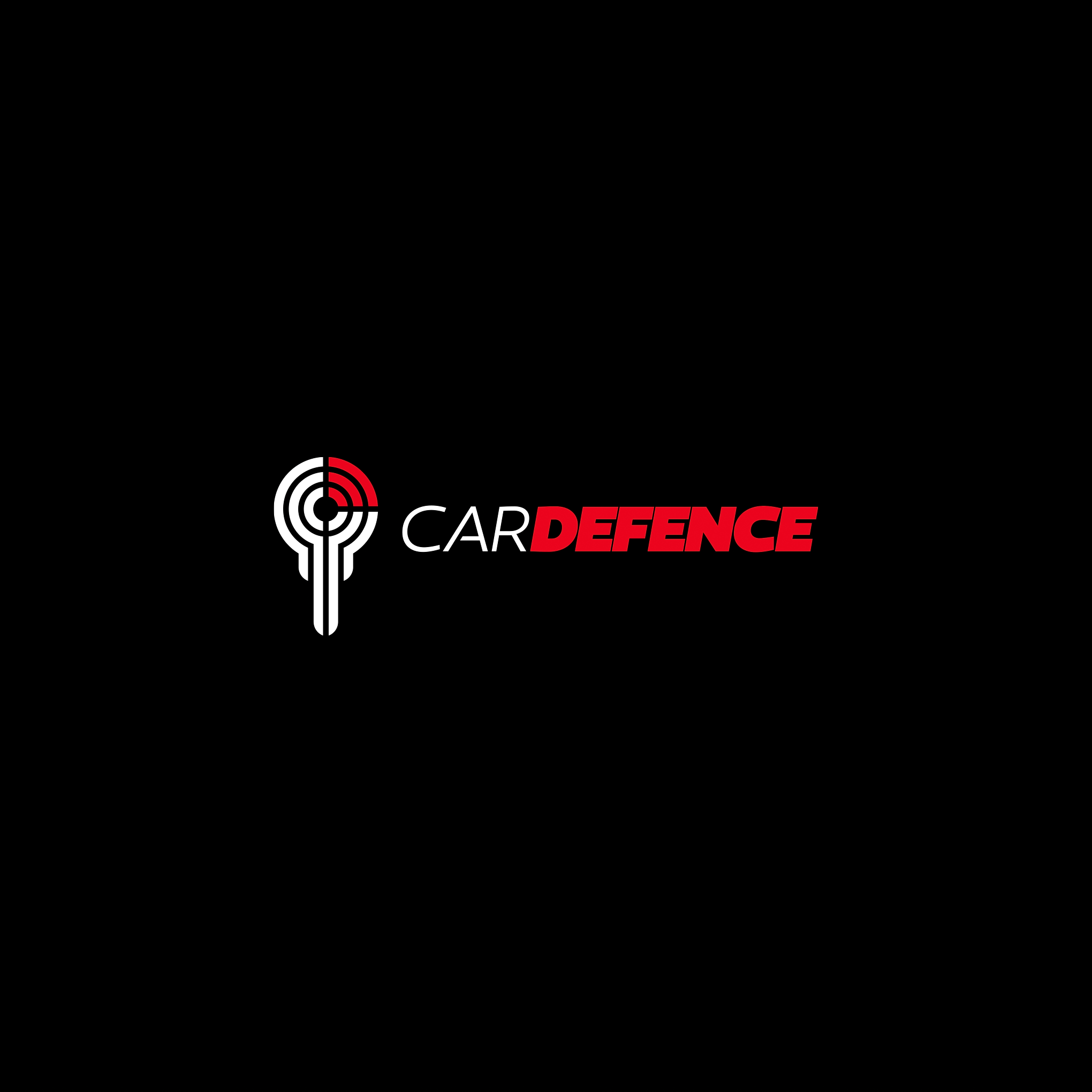 M car logo with the title 'CarDefence Logo'