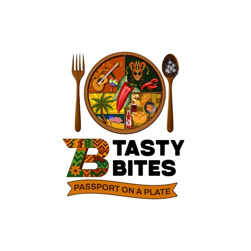 Design a Bold, Soulful Logo for Tasty Bites – Caribbean Meets Southern Comfort Design by TA Shorif