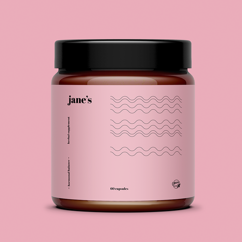 Minimal supplement label design Design by Pice Wilf