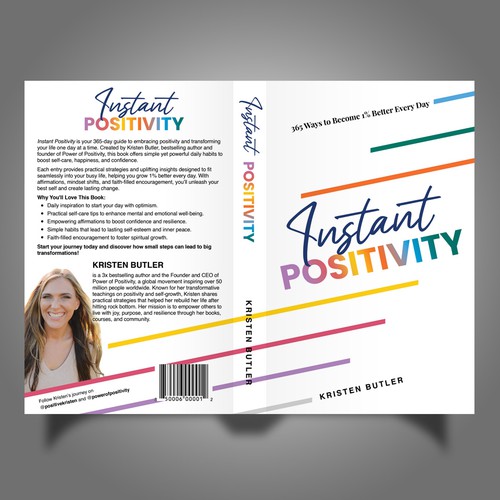 Design Powerful Book Cover for HUGE BRAND, Power of Positivity Design by Mr.TK