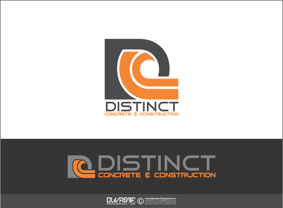 logo for Distinct Concrete & Construction | Logo design contest