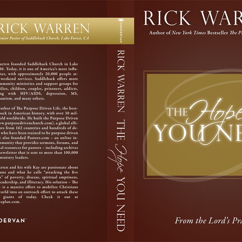 Design Rick Warren's New Book Cover Design réalisé par wsmith