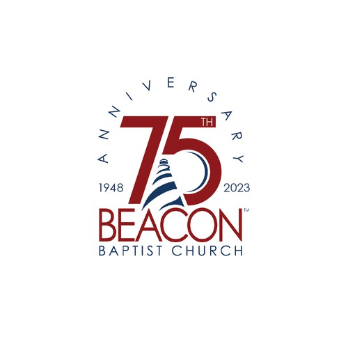 Beacon Baptist Church 75th anniversary logo Design by pianpao