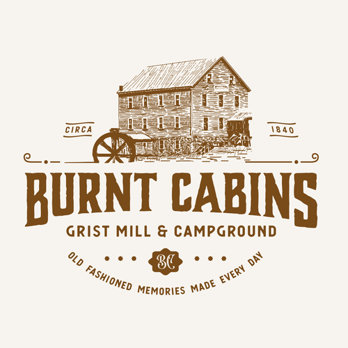 Vintage Logo for Pennsylvania Campground Design by DIX LIX MIX