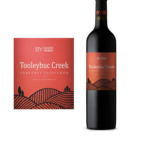 Australian Wine Label - Tooleybuc Creek Design by Despect