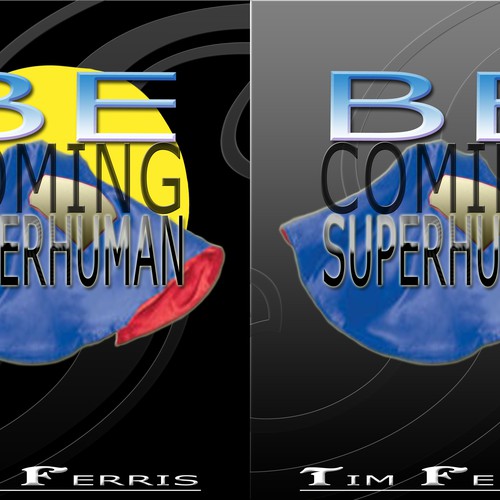 "Becoming Superhuman" Book Cover Design by eXuberant01