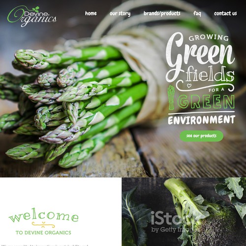 Design One of The Biggest Organic Farm in America Website デザイン by RecognizeDesigns