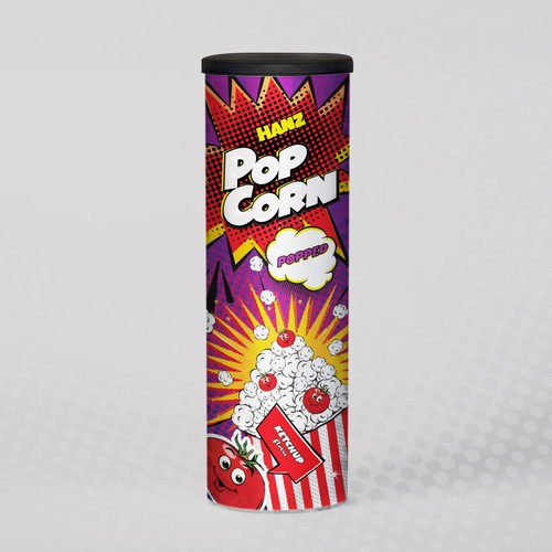 Premium Quality Popped Pop Corn Packaging-ontwerp door Dimario Moretti