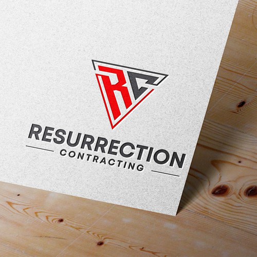 "Reborn To Build" construction company logo. Design by Mulyana D-Zign