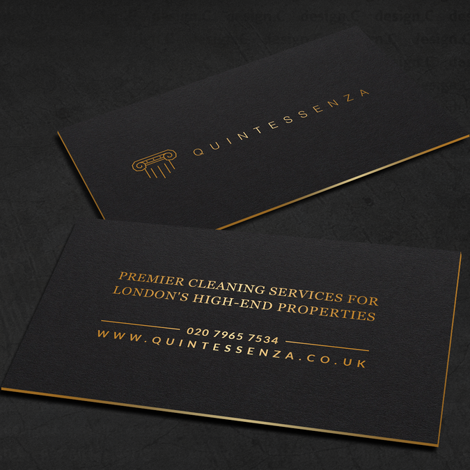 The best business card, for the best luxury cleaning service in London