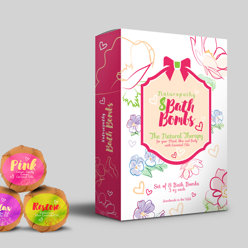 Design a Gift Package for Naturopathy Bath Bombs Design by artiss03