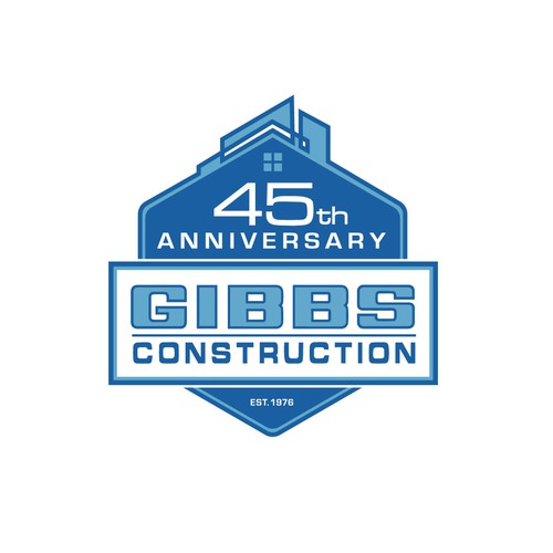 Modern & Creative Logo for our Construction Company 45th Anniversary Design by luce y turo