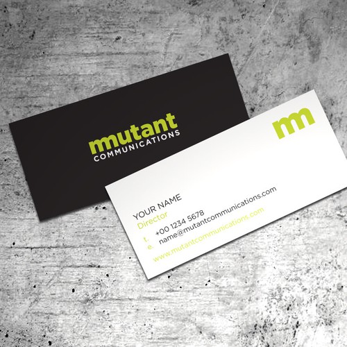 Mutant Communications - Cutting edge logo required Design por deleted-395560