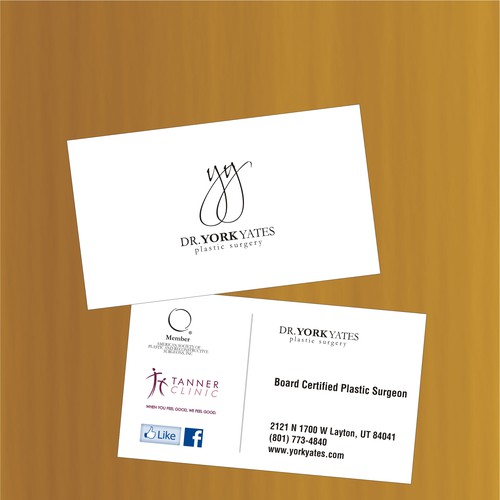 Dr. York Yates Plastic Surgery - business card Design by Gaurav Matta
